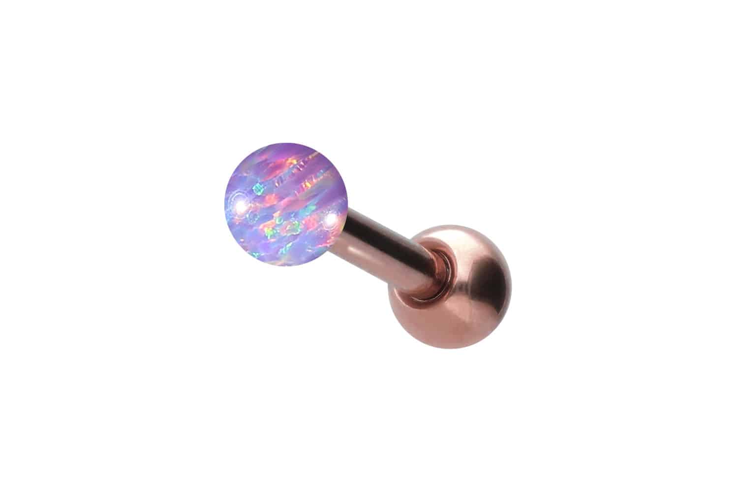 Chirurgenstahl Ohrpiercing SYNTHETISCHER OPAL